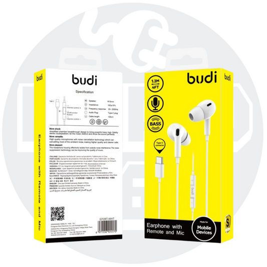 BUDI Handsfree USB Type-C Earphones