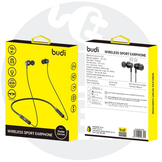 BUDI Bluetooth Wireless Sport Headphones